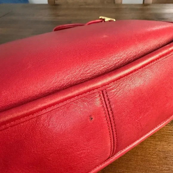 Coach Vintage 90’s Patricia’s Legacy Red Leather Shoulder Crossbody Bag #9951 - Picture 15 of 16